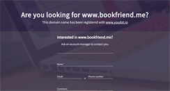 Desktop Screenshot of bookfriend.me