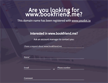 Tablet Screenshot of bookfriend.me
